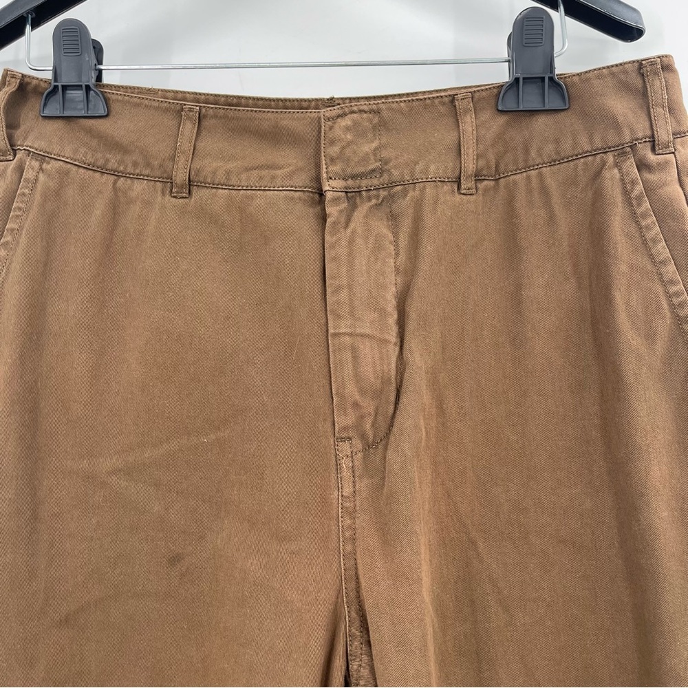 Good American Good Relaxed Skate Pants High Rise Wide Leg Brown Trouser 8/29 - Picture 3 of 14